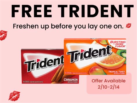 Trident Gum Coupons Printable